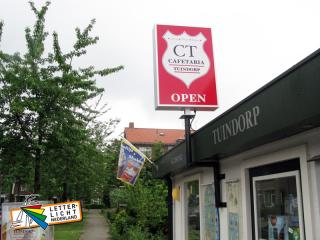 Lichtreclame 1000x700mm dubbelzijdige led lichtbak cafetaria